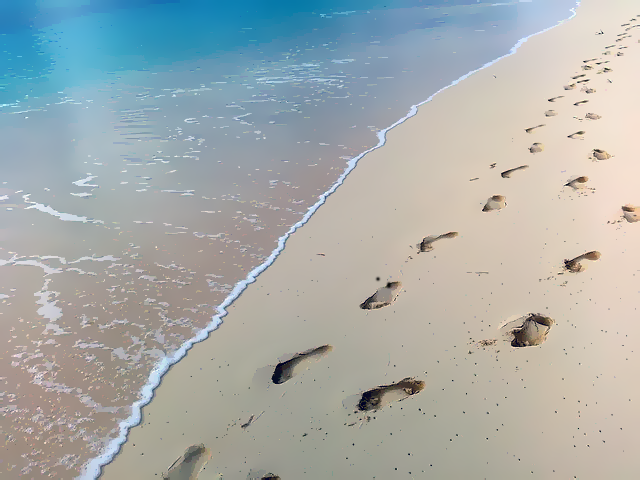 footsteps in Hawaii